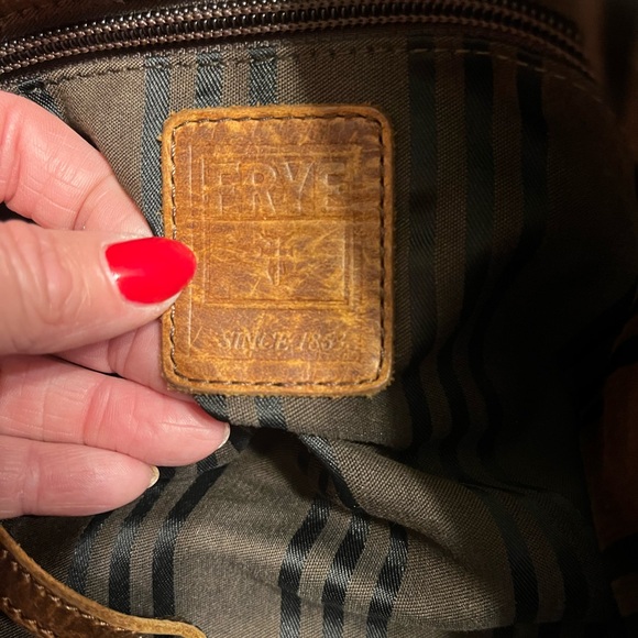 FRYE Melissa Purse or Tote Bag. Cognac Color - Picture 8 of 12